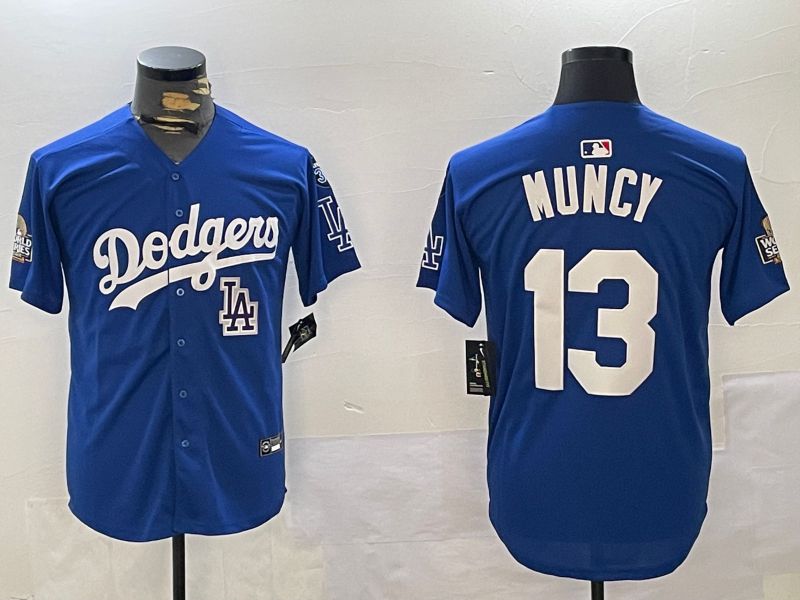 Men Los Angeles Dodgers #13 Muncy Blue Game 2024 Nike MLB Jersey style 11203->los angeles dodgers->MLB Jersey